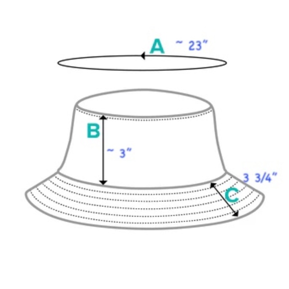 Hand crochet bucket hat - Picture 5 of 5